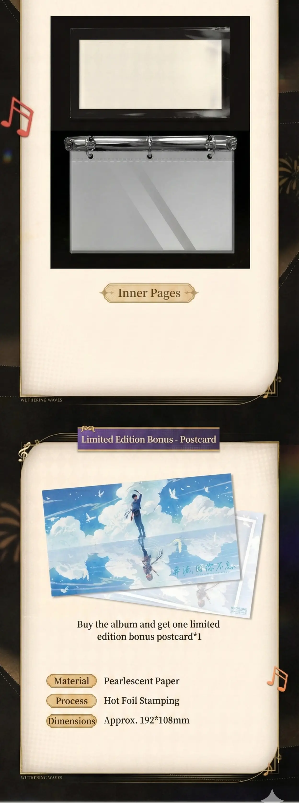 Wuthering Waves Multi Postcard Album Wuthering Waves Multi Postcard Album Resonator Theme Content 2