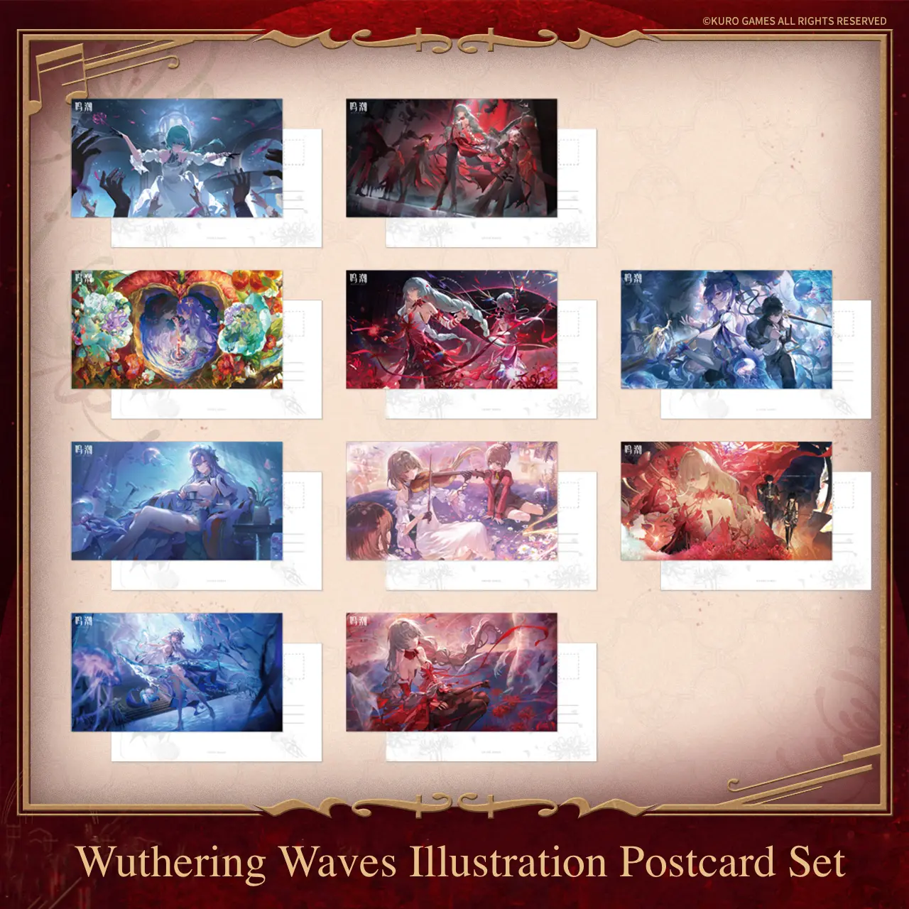 Wuthering Waves Illustration Postcard Set - Resonator Theme