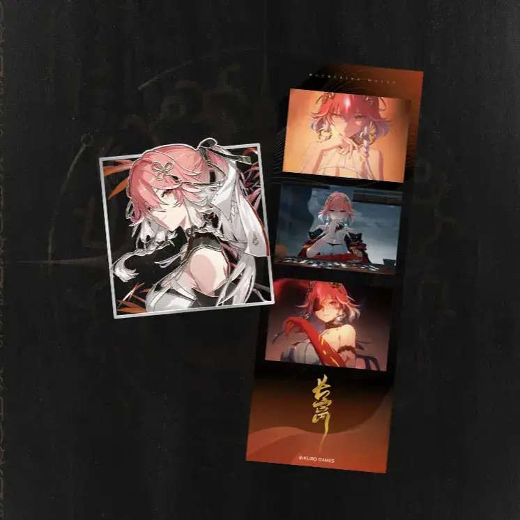 Wuwa Changli Metal Badge Photo Card Set-Resonator Theme