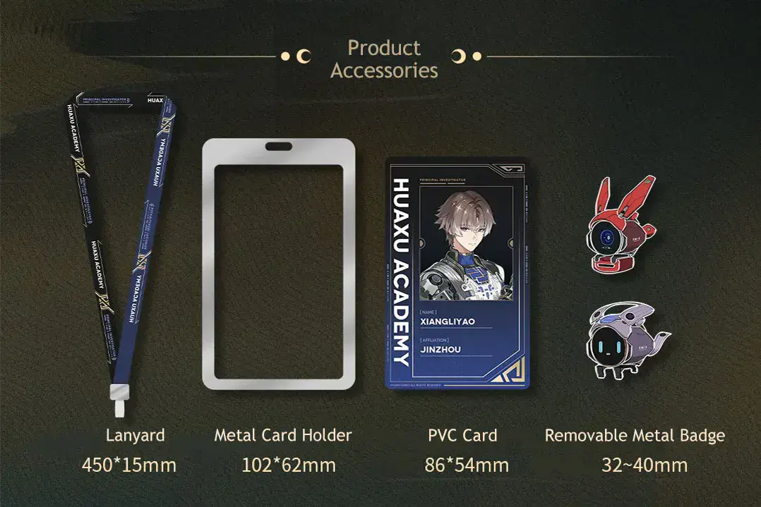 Wuwa Xiangliyao Metal Id Card Holder-Resonator Theme Wuwa Xiangliyao Metal Id Card Holder Resonator Theme Content 1